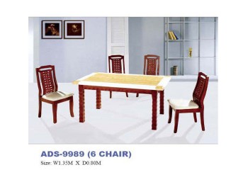 โต๊ะอาหารหน้าหินอ่อน ADS-9989